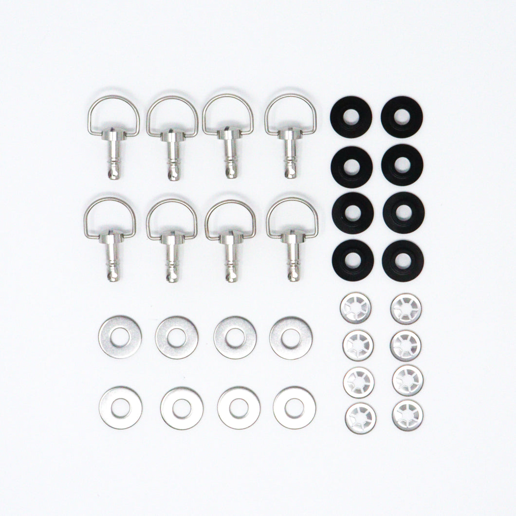 LIFE110 Quick Release Engine Cover D-Ring Fixings - Titanium