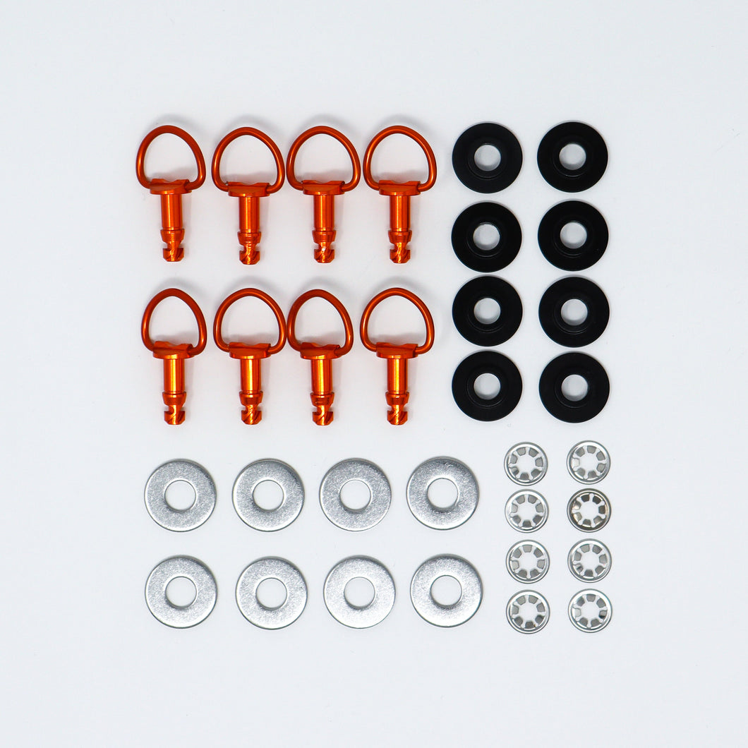 LIFE110 Quick Release Engine Cover D-Ring Fixings - Orange
