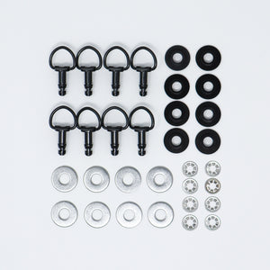 LIFE110 Quick Release Engine Cover D-Ring Fixings - Black